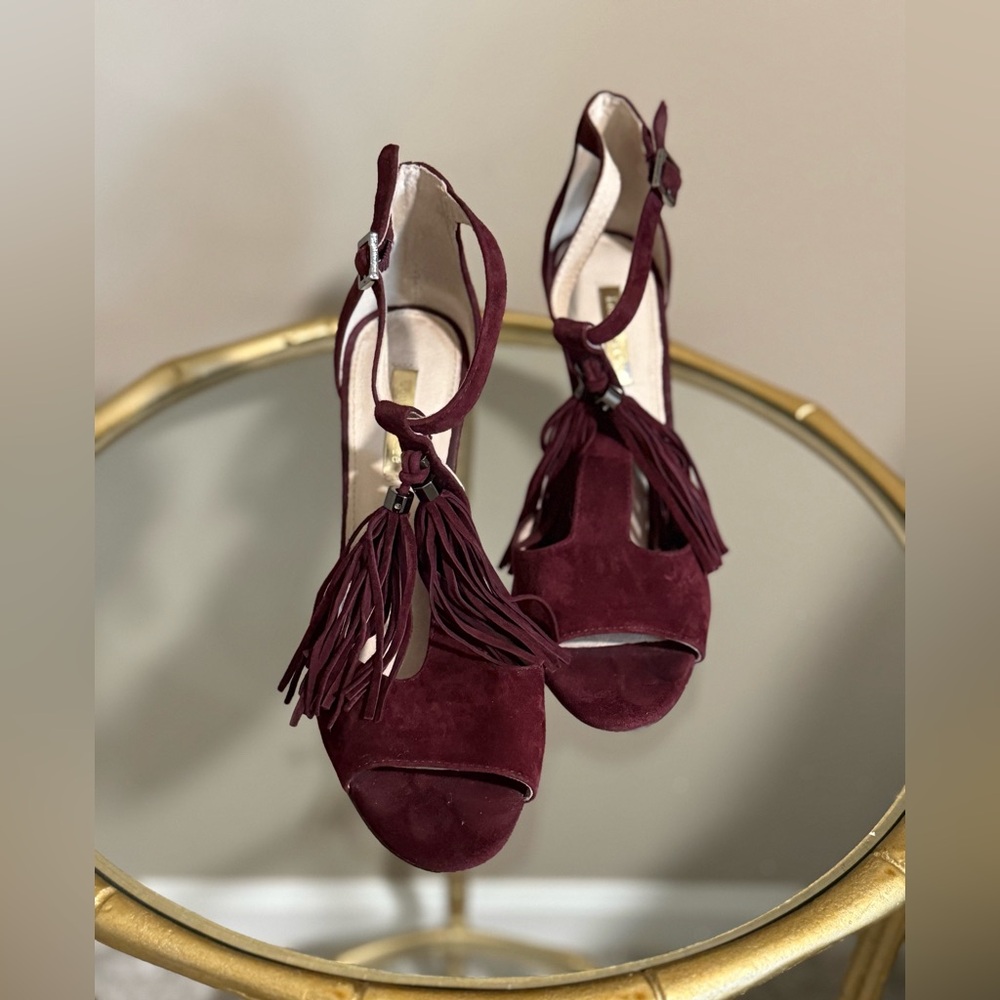 Louise et Cie Burgundy Heels